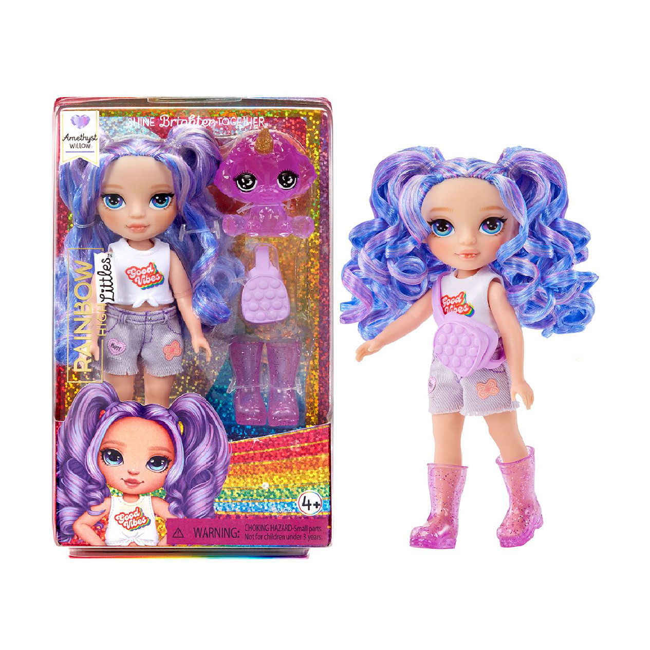 Ігровий набір з лялькою Rainbow High серії Littles Аметиста, 6*12*19 см, від 4 років, 5 елементів (531234)